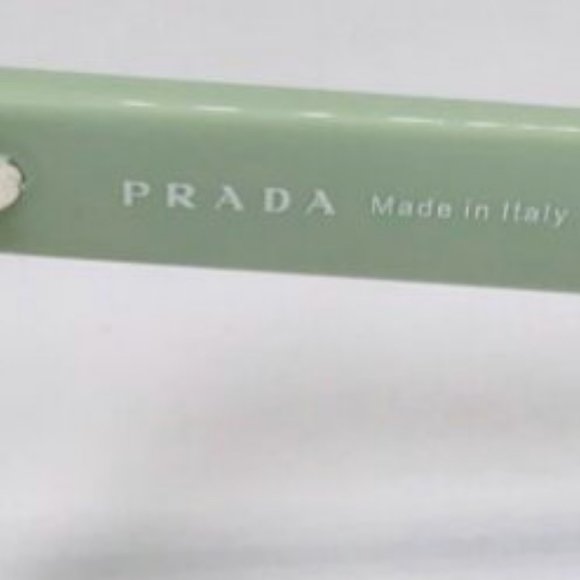 PRADA Two Tone-Green Eyeglass Frames NEW / No Case - Picture 5 of 11